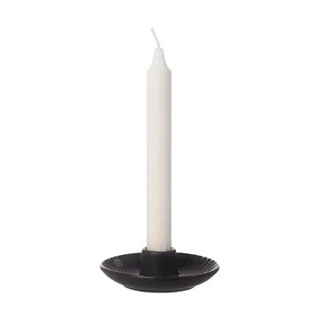 Ernst candleholder Ø10.5x3.5 cm - Black - ERNST
