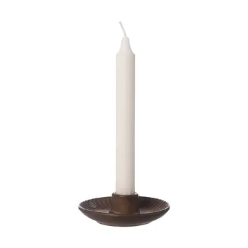 Ernst candleholder Ø10.5x3.5 cm - Brown-beige - ERNST