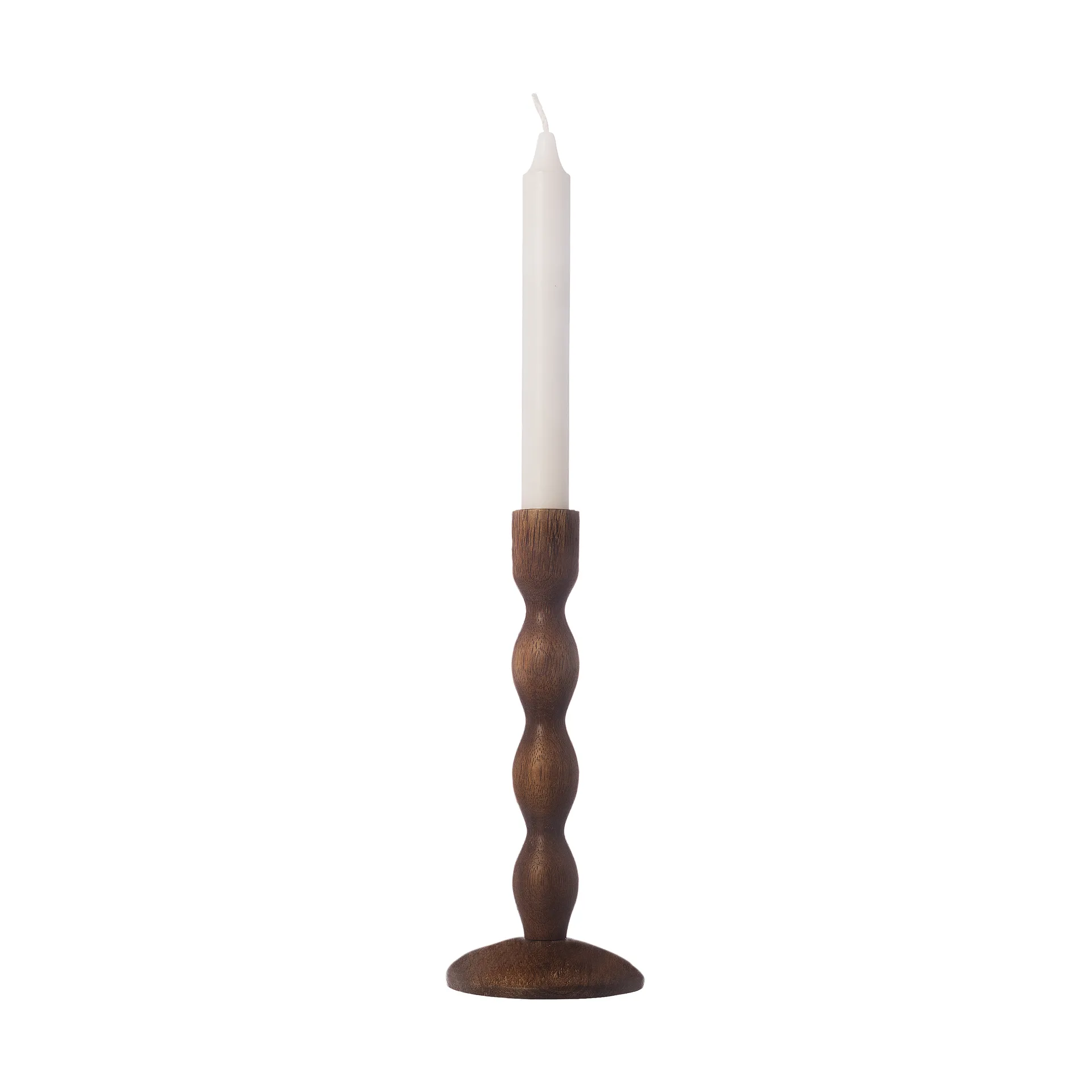 Ernst candleholder Ø9x21 cm, Dark brown ERNST