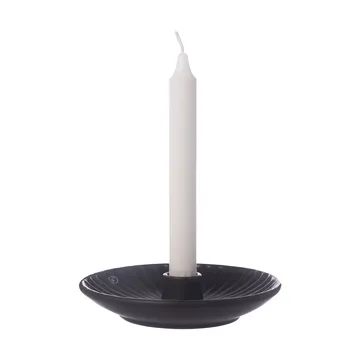 Ernst candlestick Ø16x3.5 cm - Black - ERNST