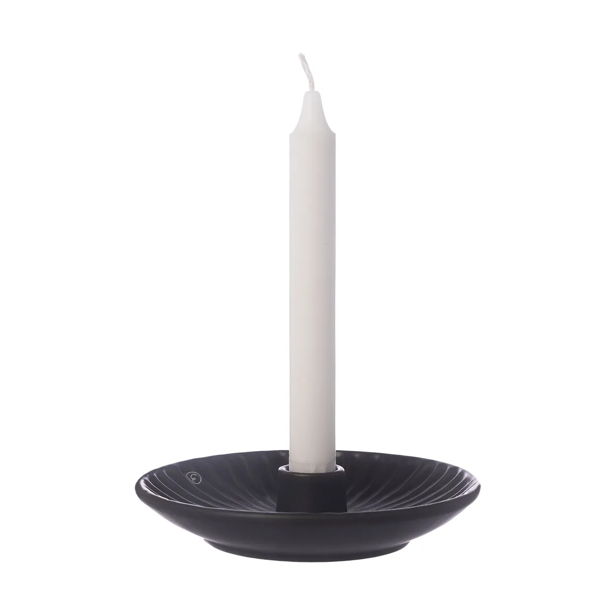 Ernst candlestick o16x3.5 cm Black | Scandinavian Design | Candle holders | Black