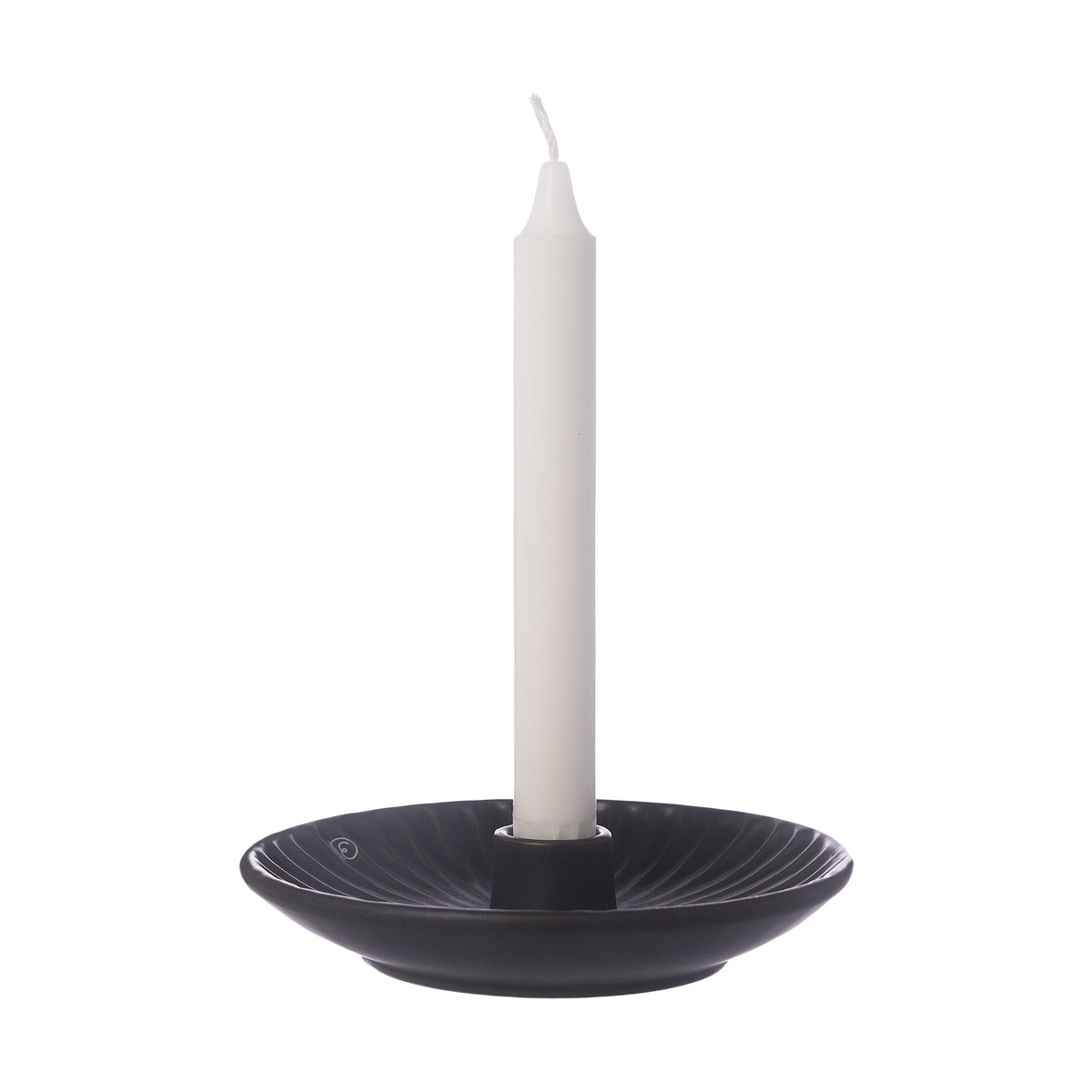 Ernst candlestick o16x3.5 cm Black | Scandinavian Design | Candle holders | Black