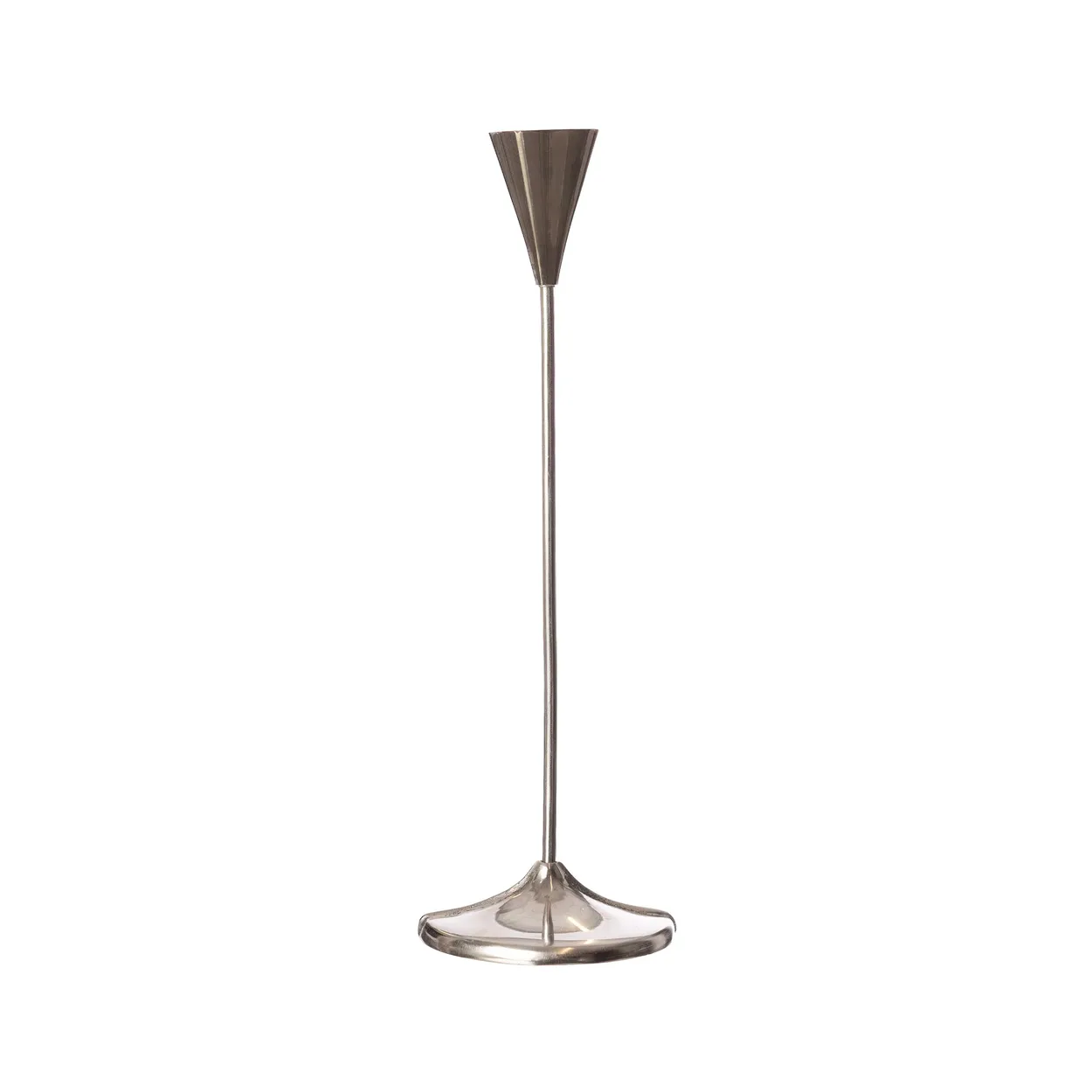 Ernst candlestick chrome 25 cm | Scandinavian Design | Candle holders | Silver-coloured
