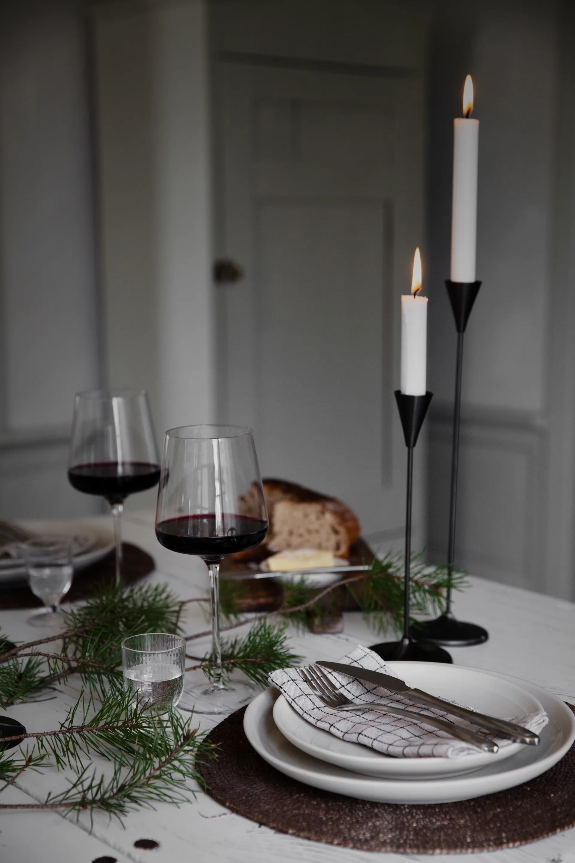 Ernst candlestick chrome, 25 cm ERNST