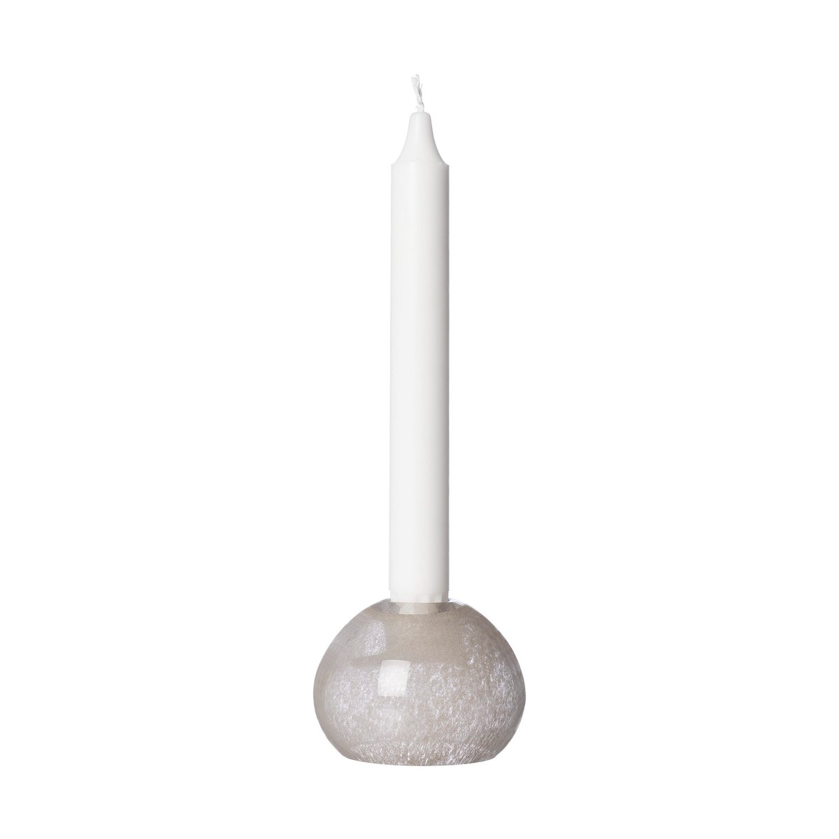 Ernst candlestick glass o9 cm Beige | Scandinavian Design | Candle holders | Beige