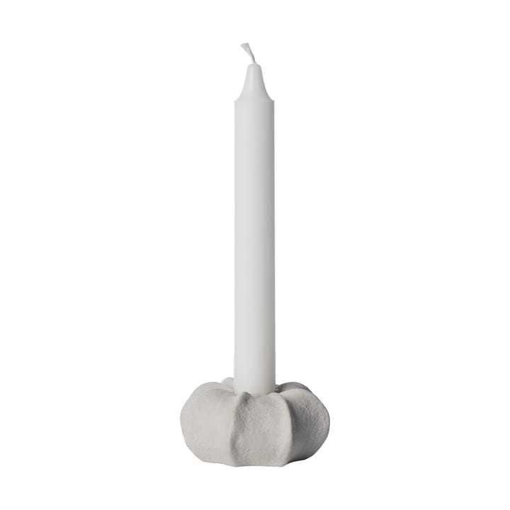 Ernst candlestick stoneware Ø7.5 cm - Natural white - ERNST