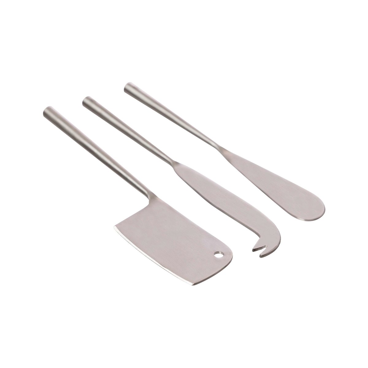 Ernst cheese knife 3 pieces Silver | Scandinavian Design | Cheese knives | Silver-coloured