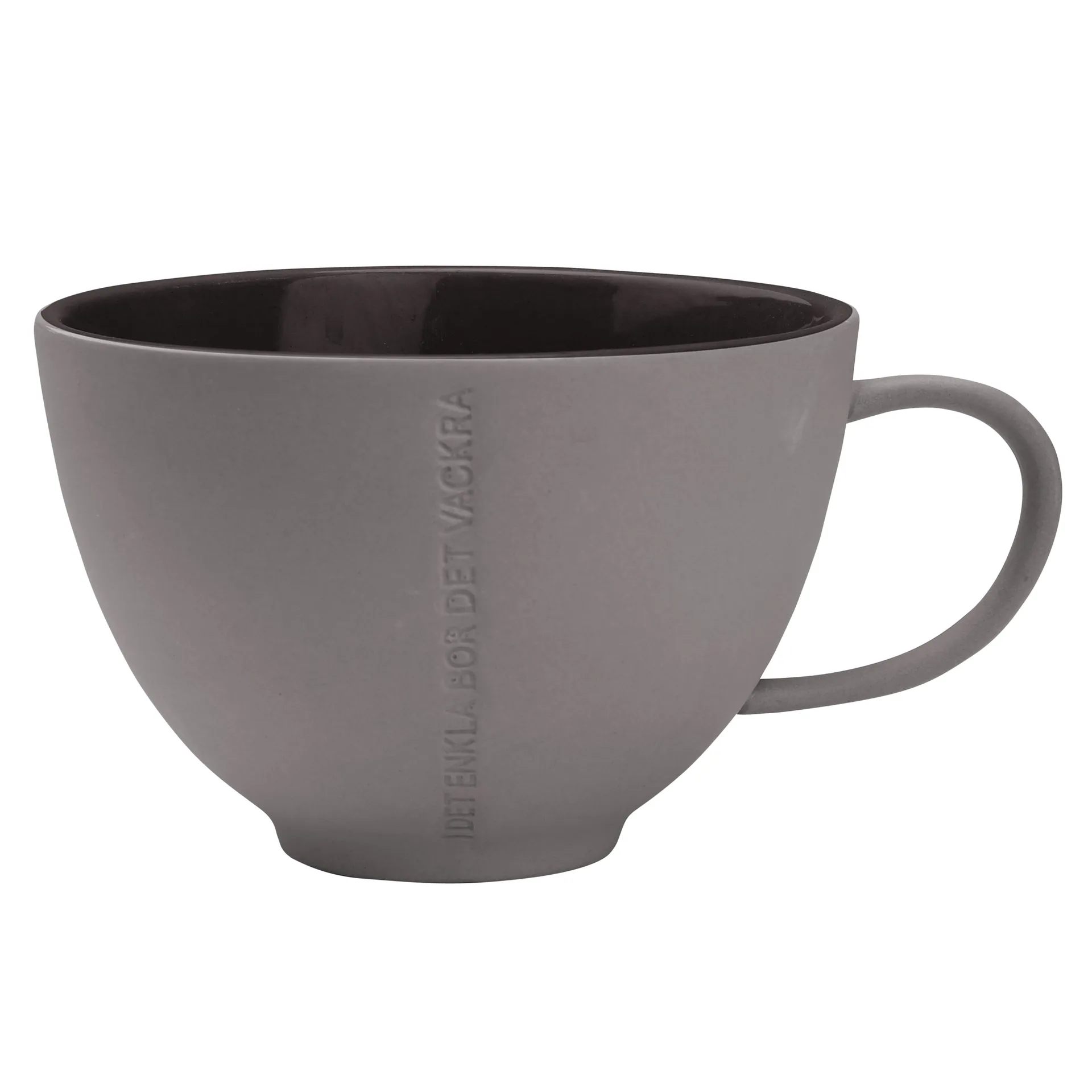 Ernst CITAT tea cup Enkla, dark grey ERNST