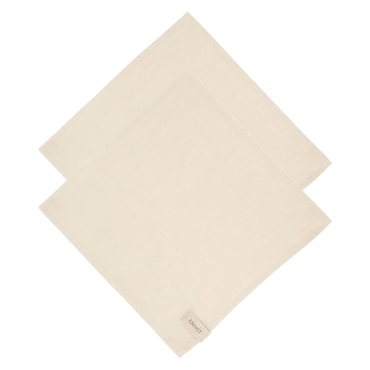 Ernst cloth napkin cotton 2-pack - Beige - ERNST