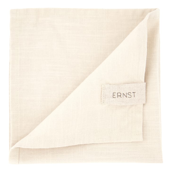 Ernst cloth napkin cotton 2-pack - Beige - ERNST