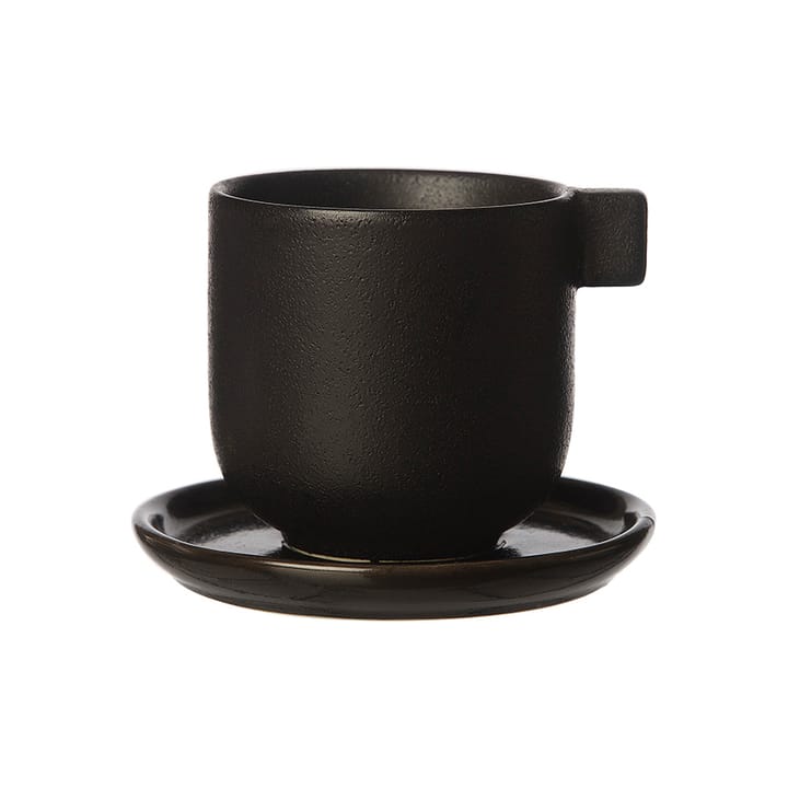 Ernst coffee cup with saucer 8.5 cm - Black - ERNST