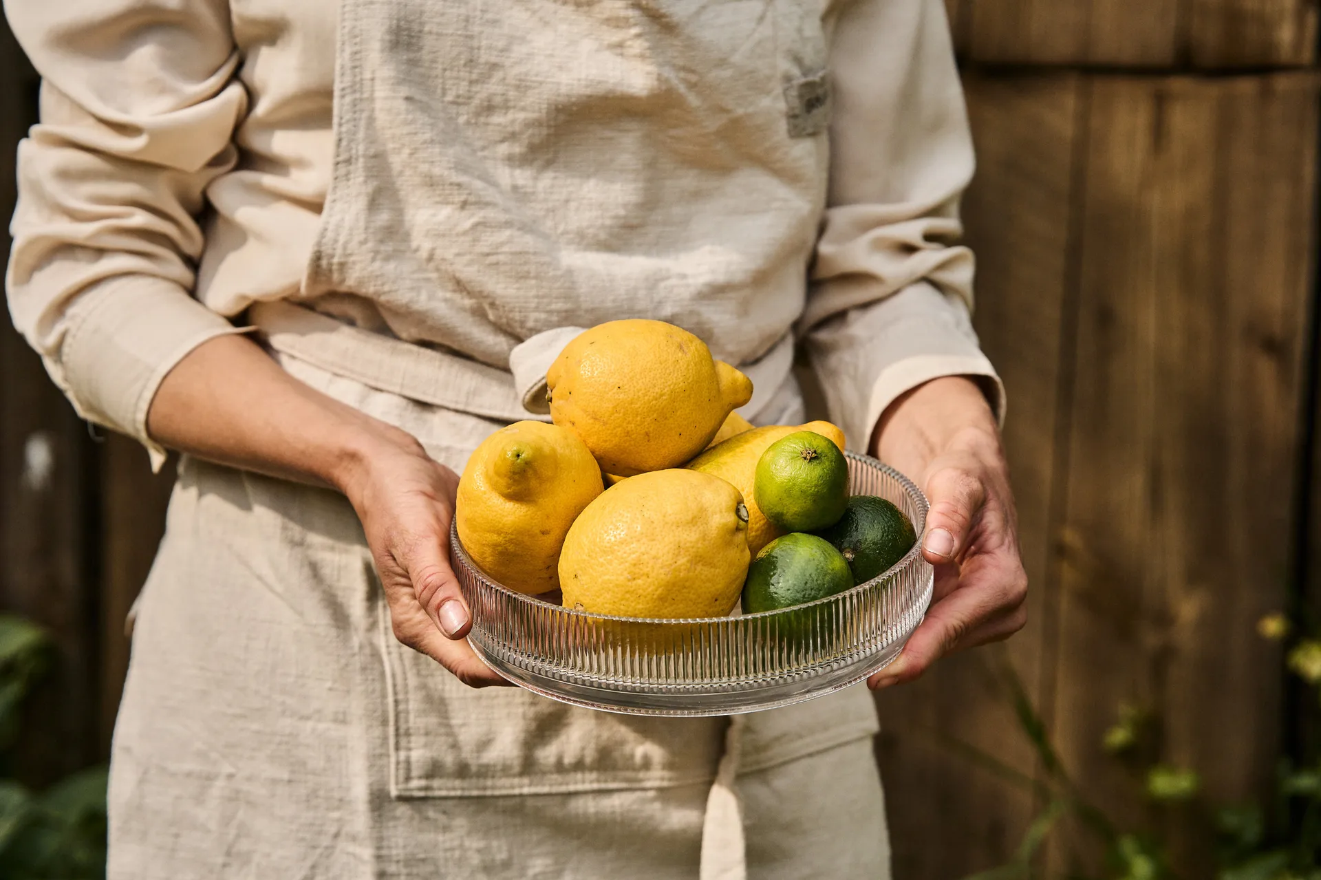 Ernst cotton apron, Natural ERNST