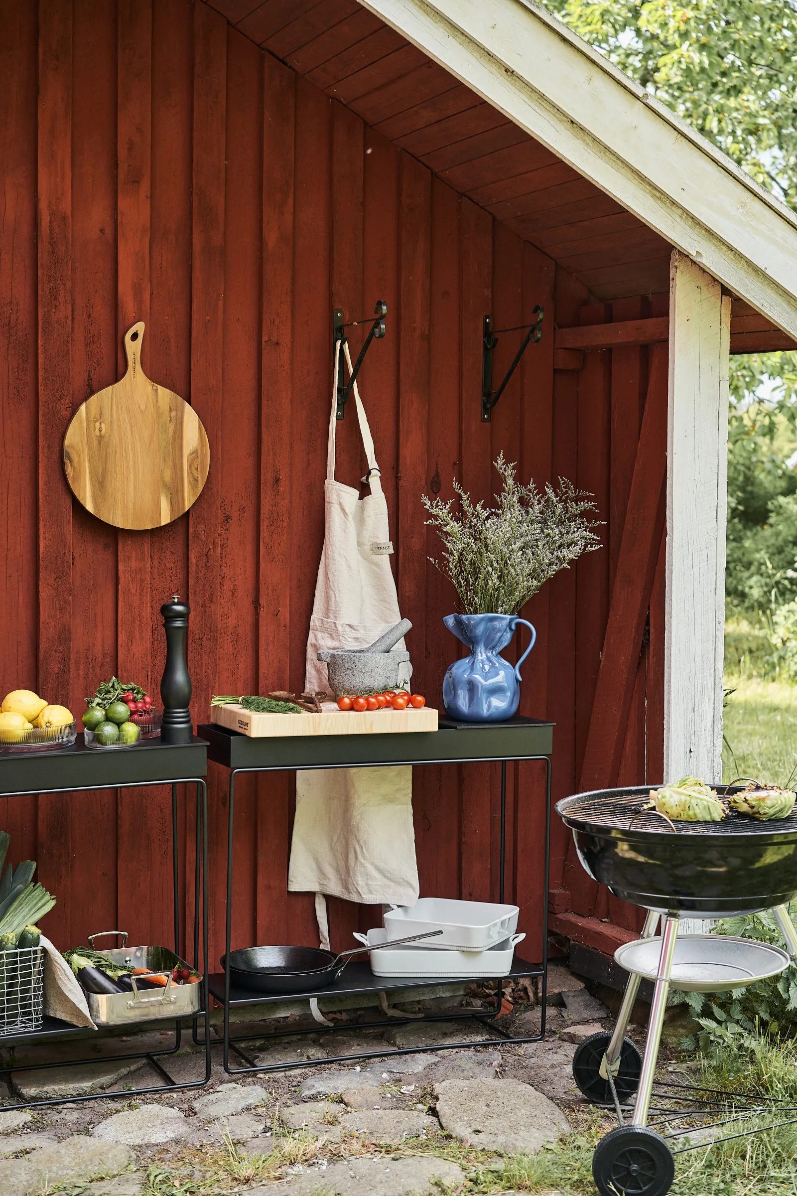 Ernst cotton apron, Natural ERNST