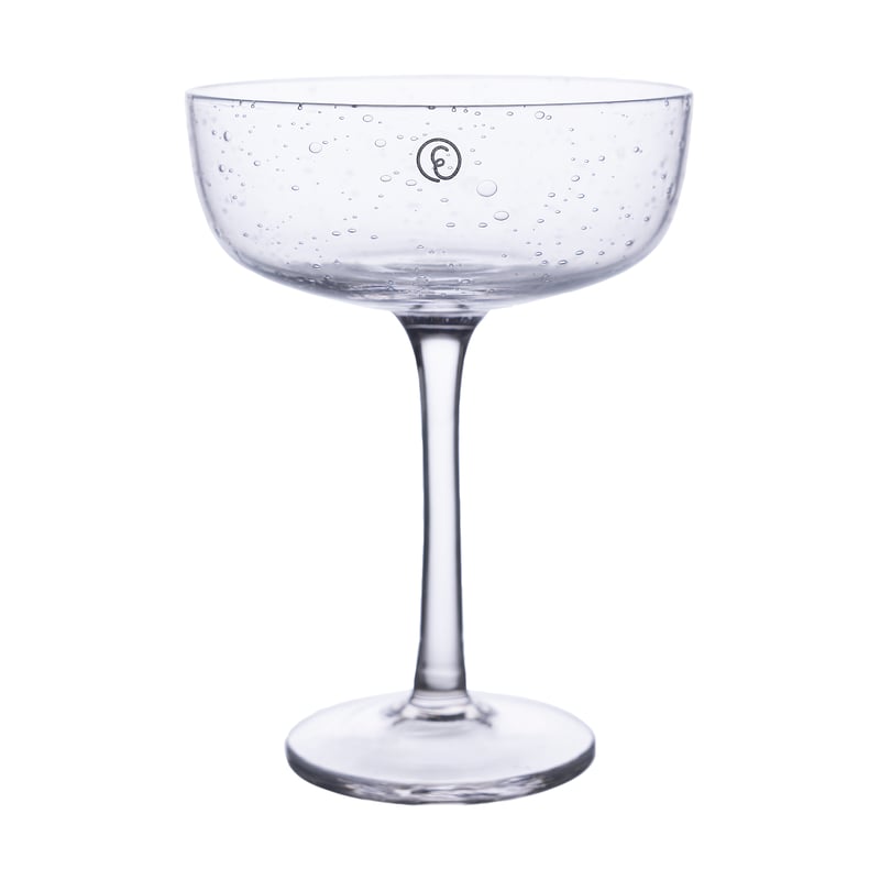 ERNST Ernst coupe glass bubbly glass 20 cl 2-pack Clear