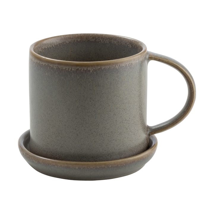 Ernst cup with saucer 7 cm - Grey - ERNST