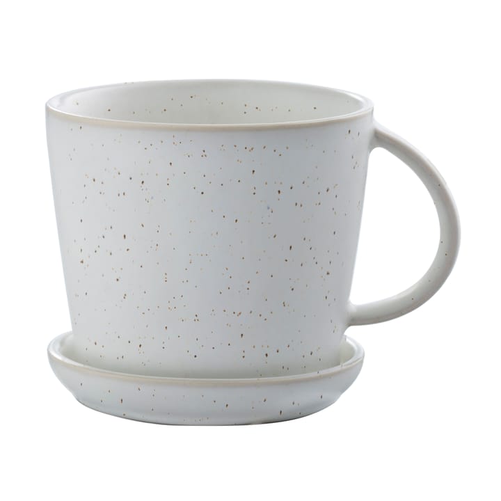 Ernst cup with saucer 8.5 cm - White-speckled - ERNST