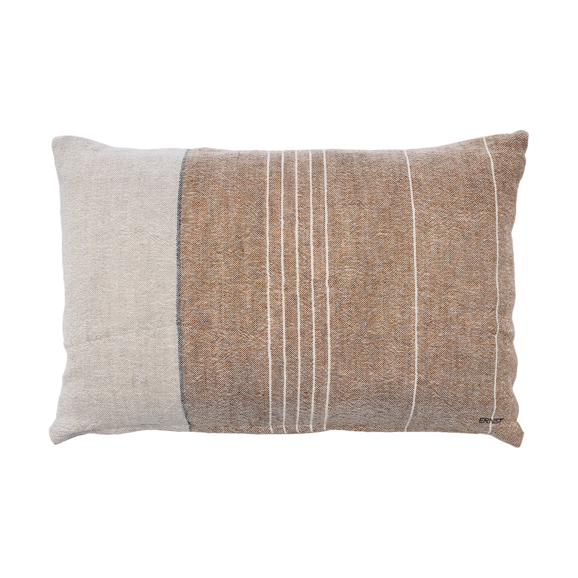 Ernst cushion cover half-linen 40x60 cm, Caramel-natural ERNST