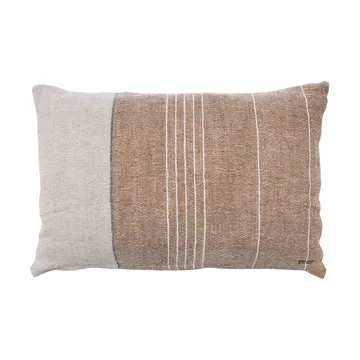 Ernst cushion cover half-linen 40x60 cm - Caramel-natural - ERNST