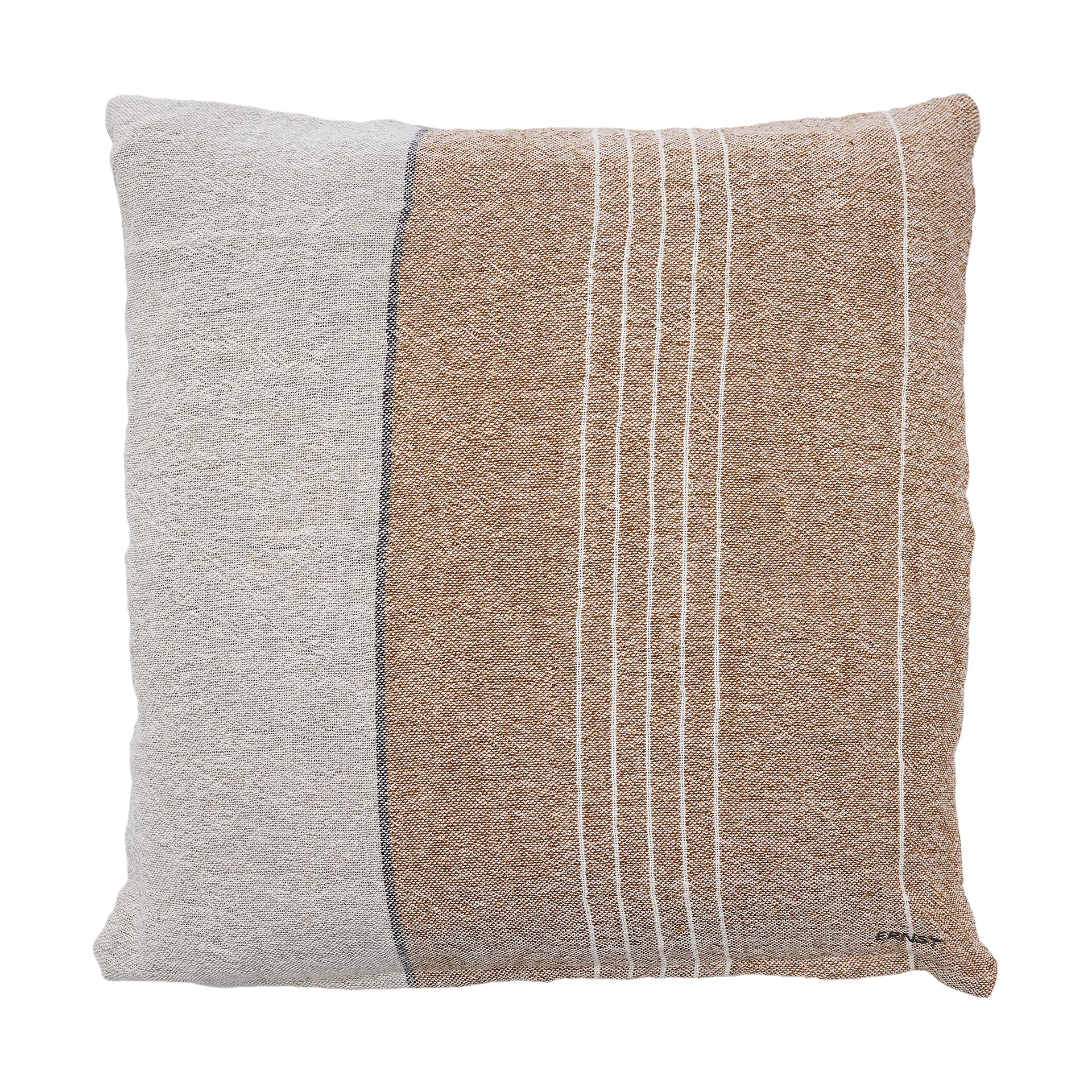 Ernst cushion cover half-linen 50x50 cm, Caramel-natural ERNST