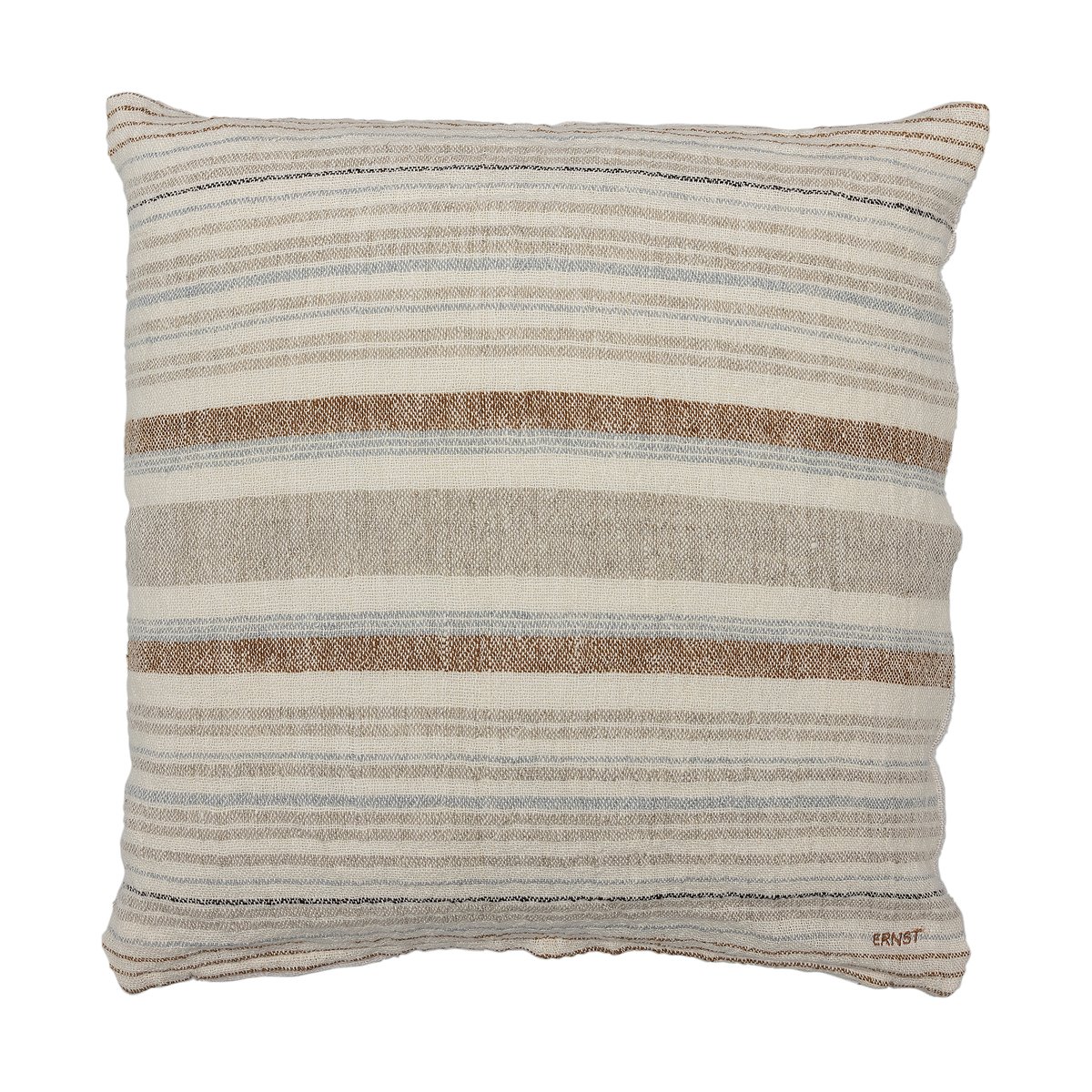 Ernst cushion cover half-linen 50x50 cm Multi-light blue