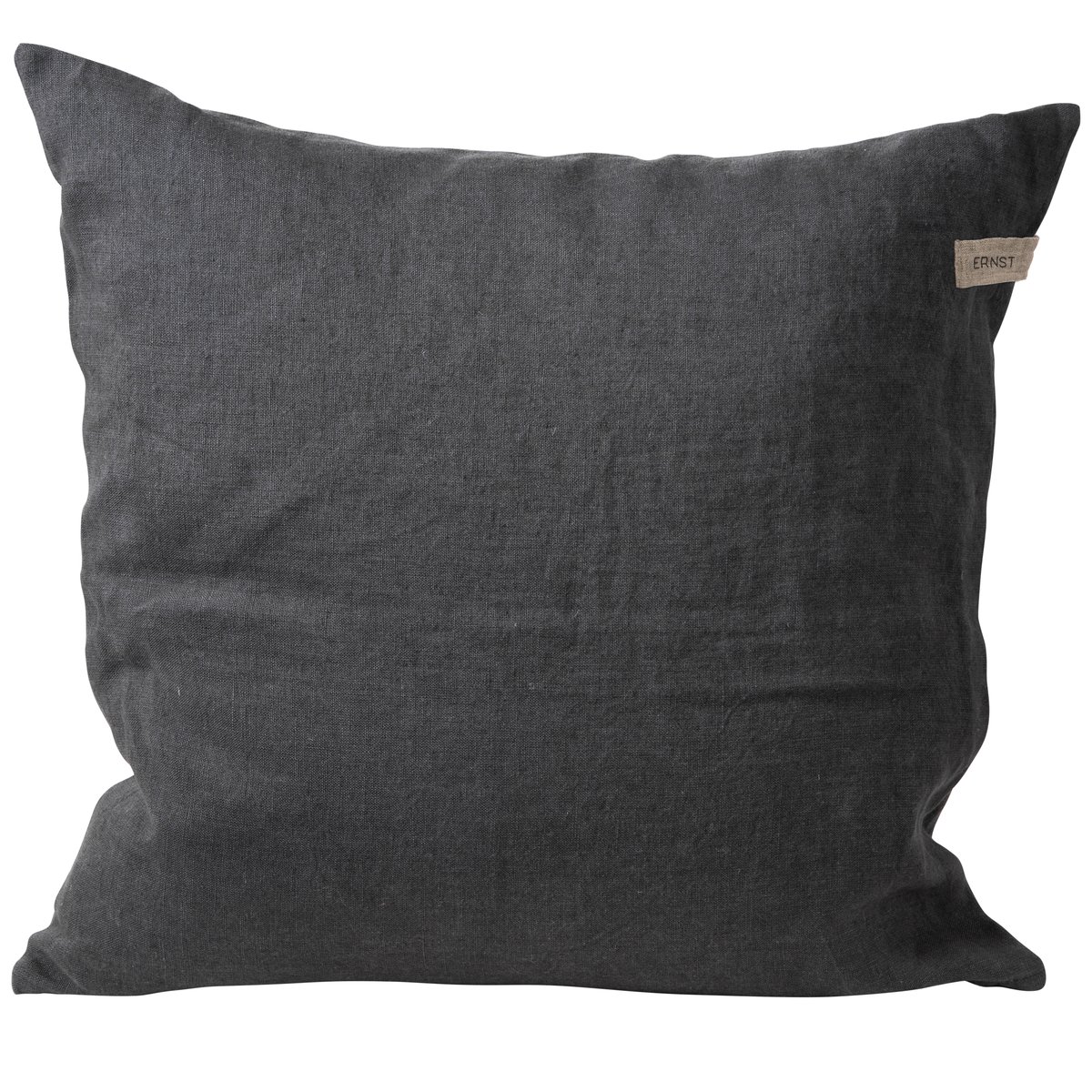Ernst cushion cover in linen 48x48 cm Dark grey | Scandinavian Design | Cushion covers | Grey
