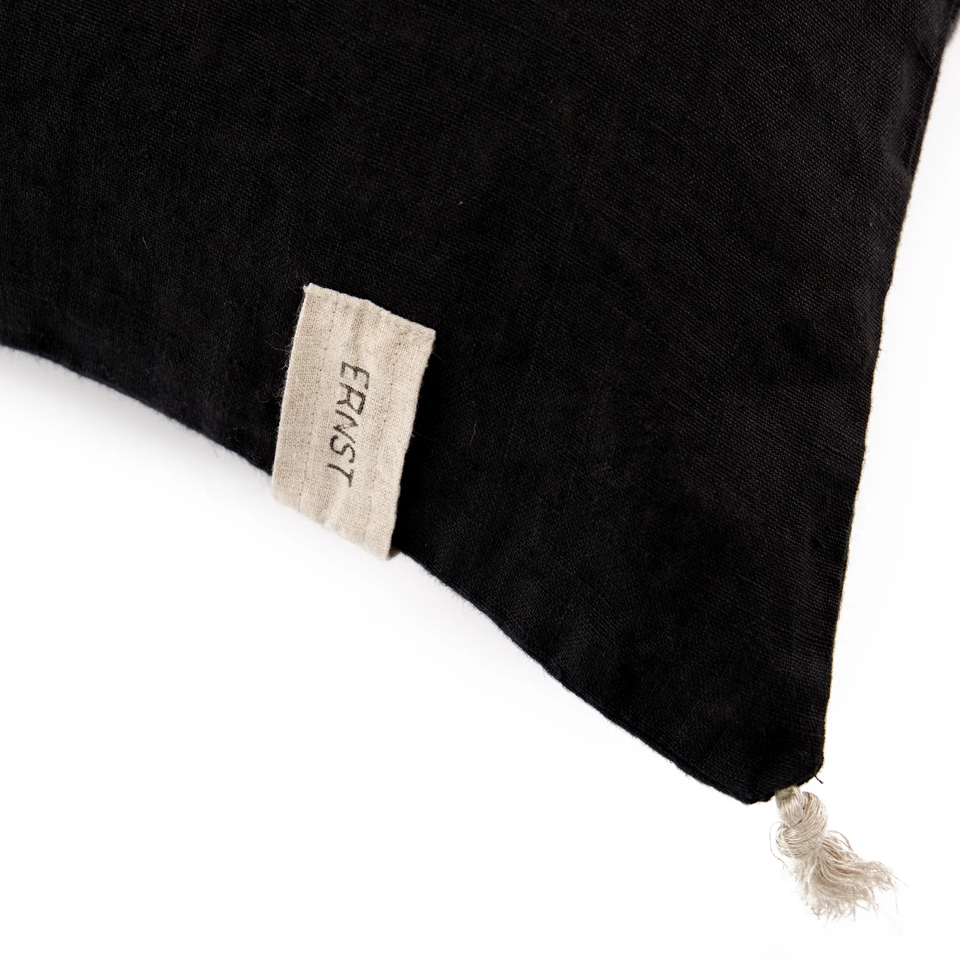 Ernst cushion cover with tassles 50 x 60 cm, Black ERNST
