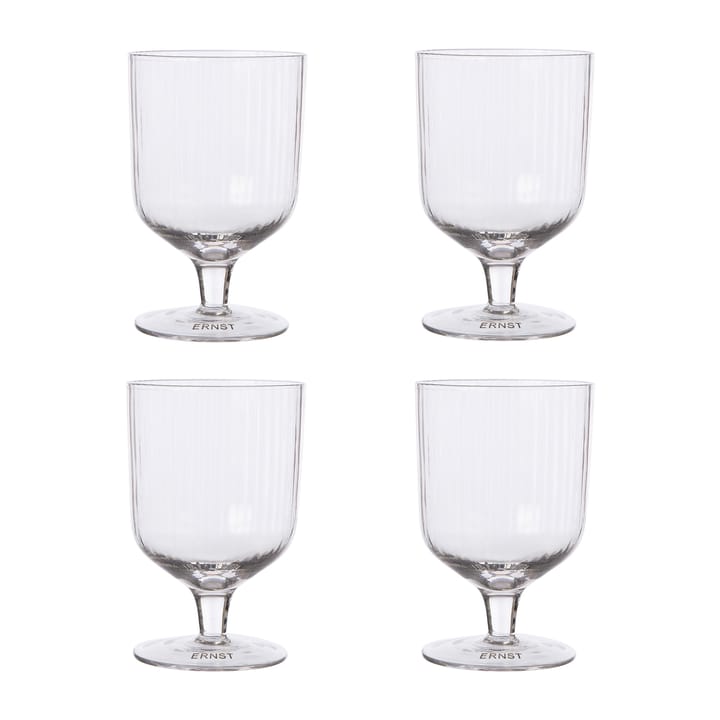 Ernst drinking glass on foot 4-pack - Clear - ERNST