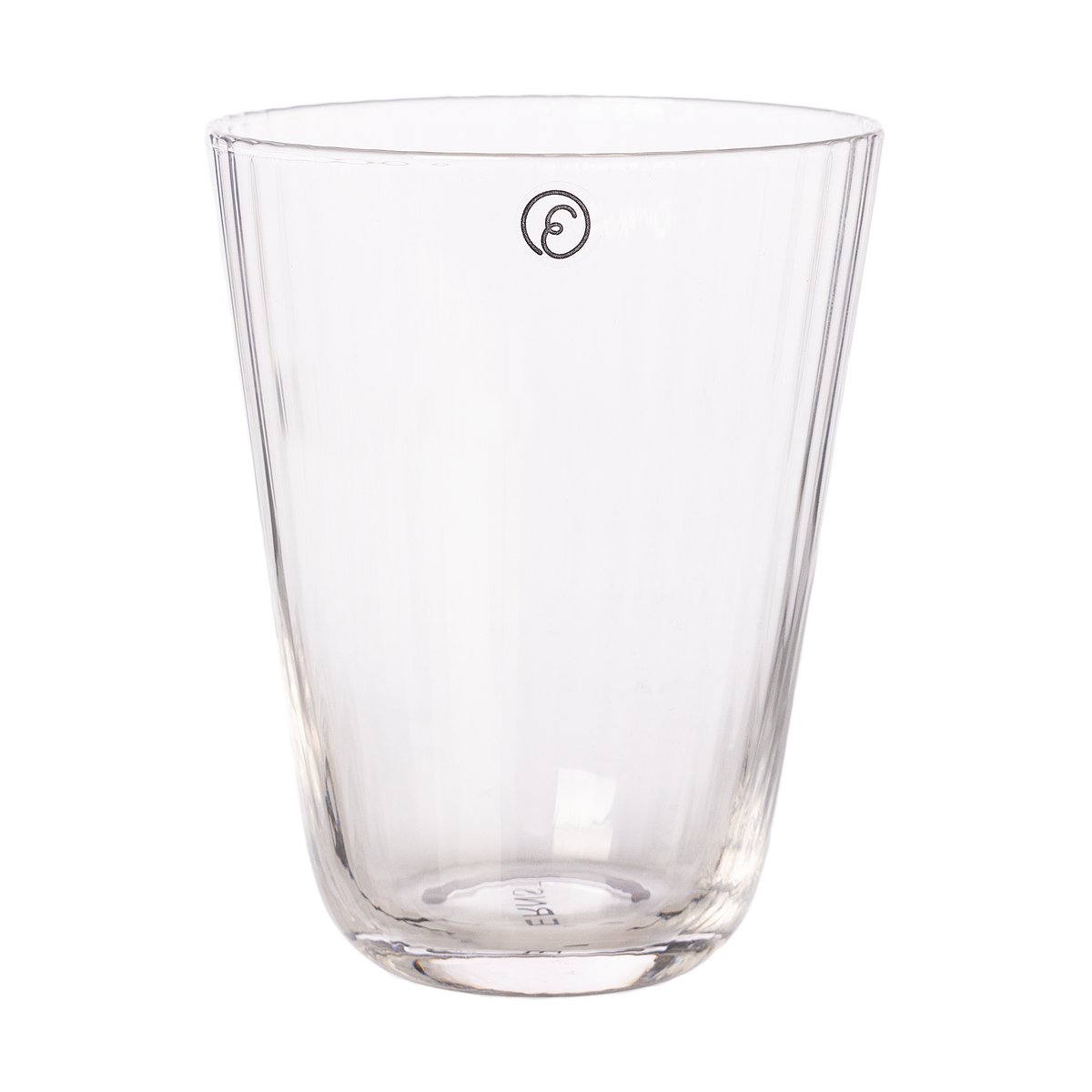 Ernst drinking glass ribbed 30 cl | Scandinavian Design | Drinking glasses & tumblers | Transparent