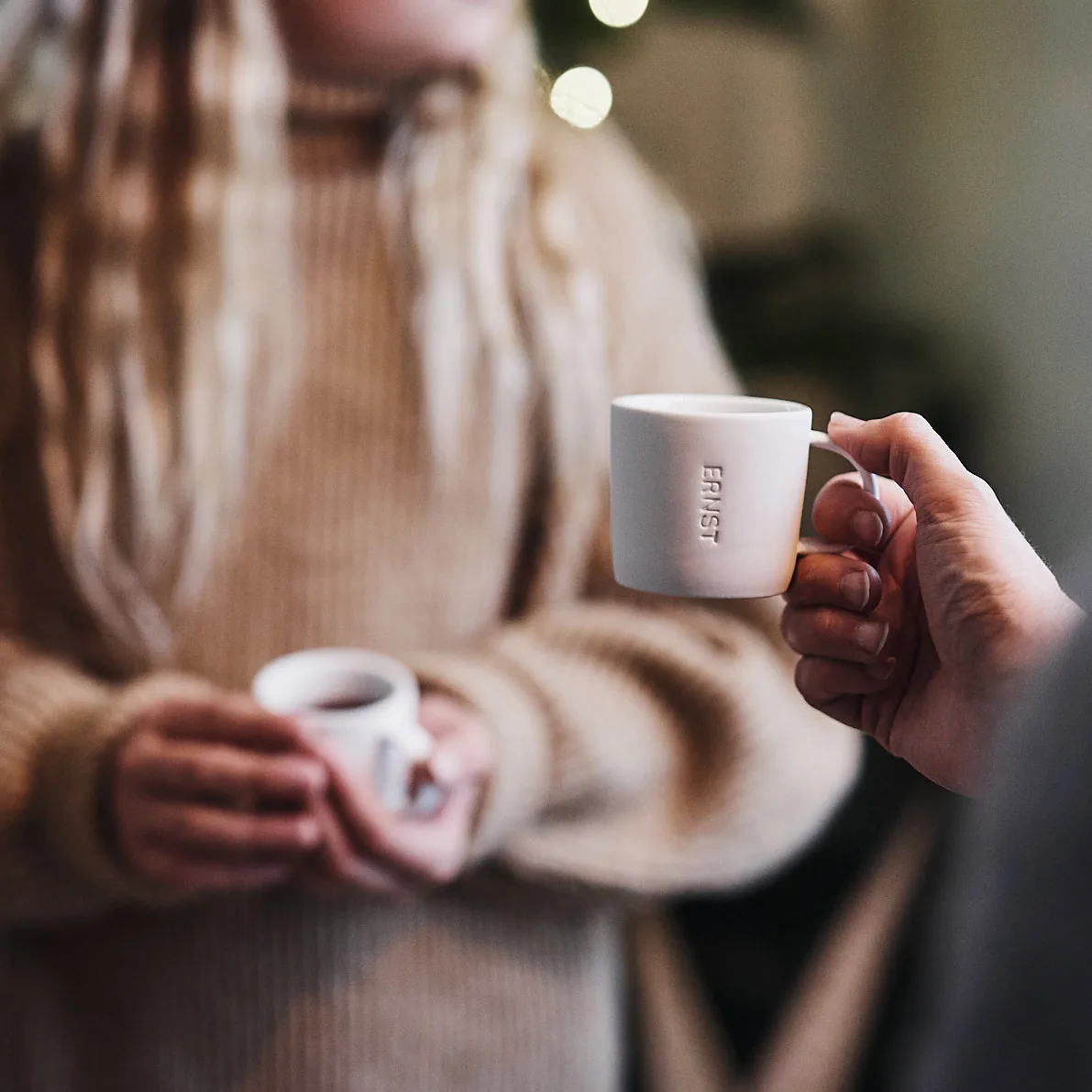 Ernst espresso cup stoneware 10 cl, white ERNST