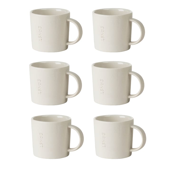 Ernst espresso cup stoneware 6-pack - natural white - ERNST