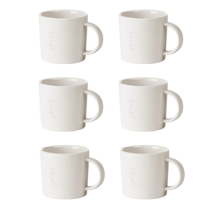 Ernst espresso cup stoneware 6-pack - white - ERNST