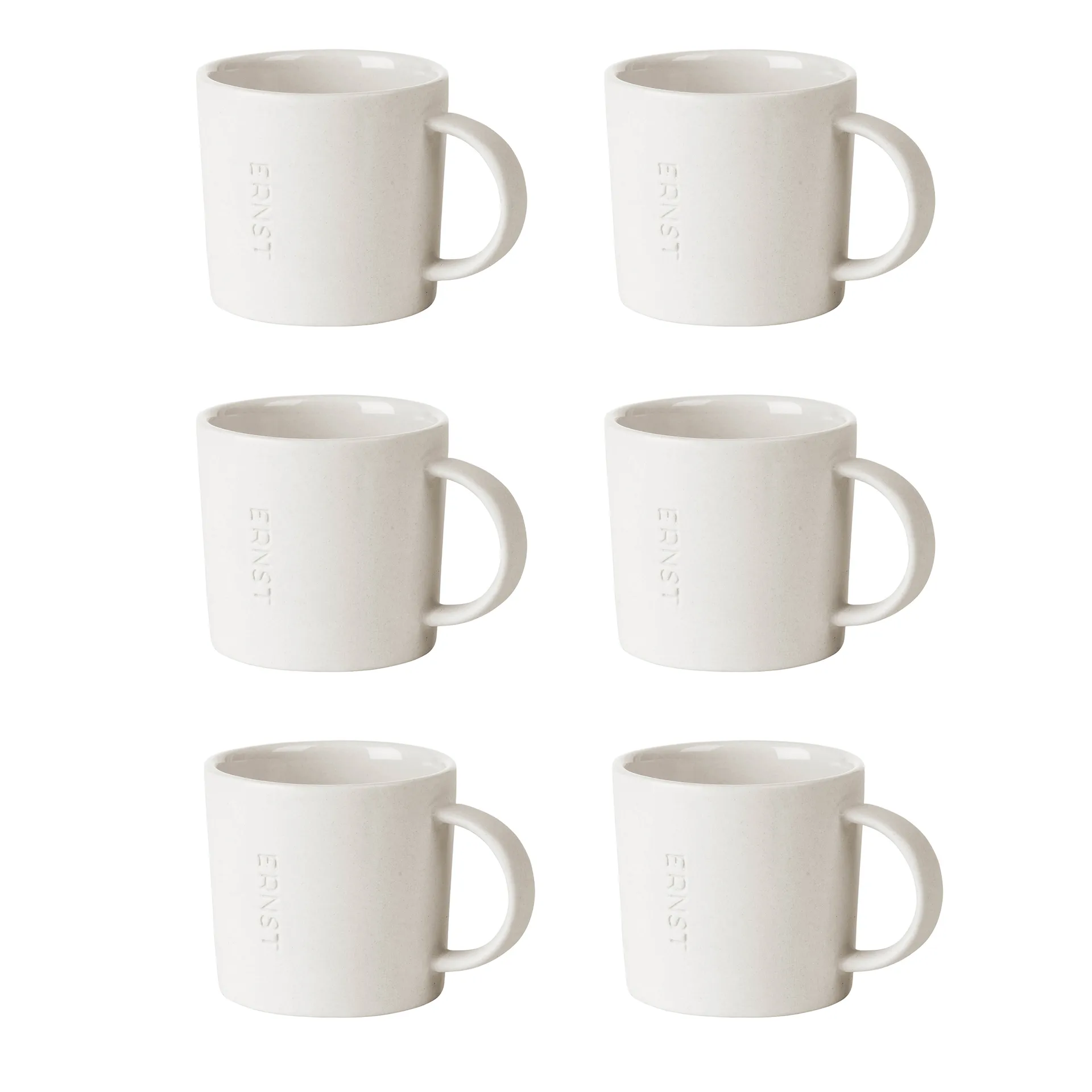 Ernst espresso cup stoneware 6-pack, white ERNST