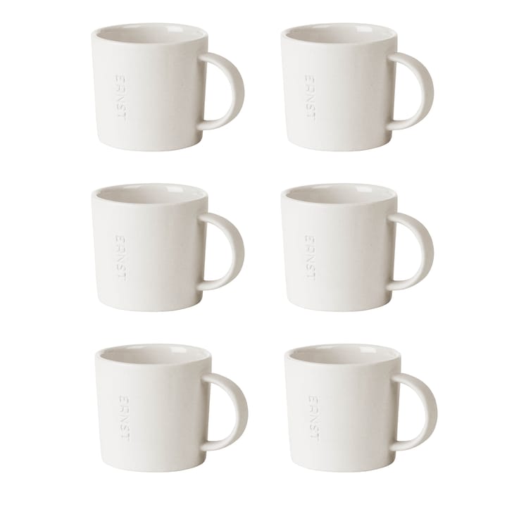 Ernst espresso cup stoneware 6-pack, white ERNST
