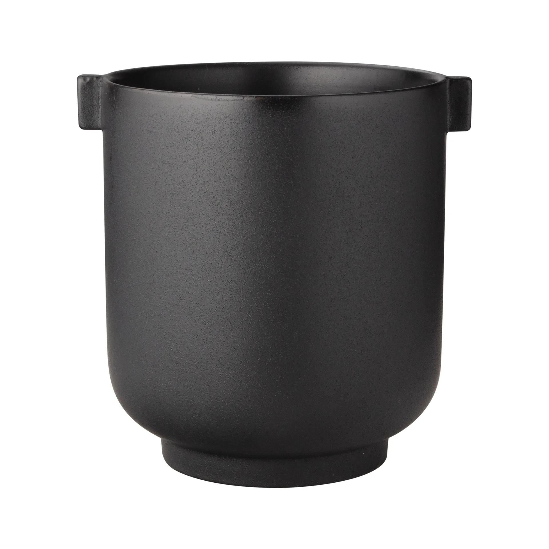 Ernst flower pot with handle black, h22,5 cm Ø19 cm ERNST