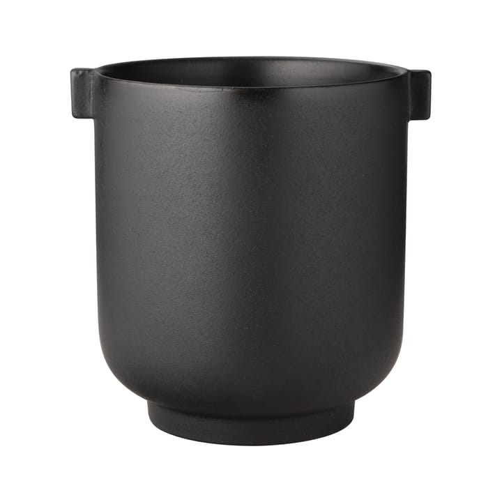 Ernst flower pot with handle black - h22,5 cm Ø19 cm - ERNST