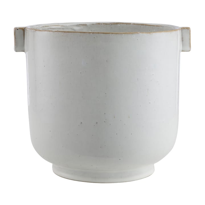 Ernst flower pot with handle white - 15 cm - ERNST
