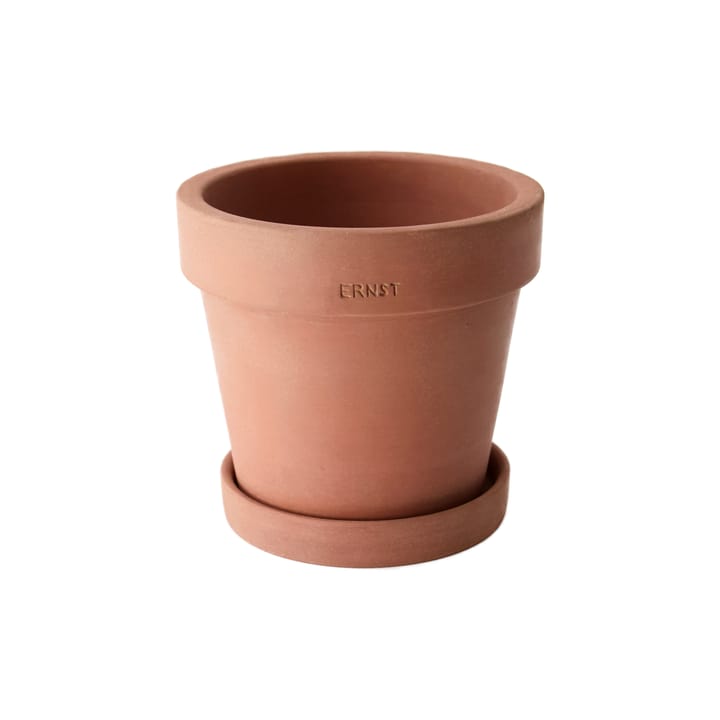 Ernst flower pot with saucer rustic terracotta, Ø17 cm ERNST