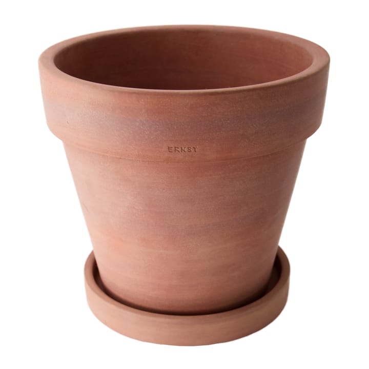 Ernst flower pot with saucer rustic terracotta - Ø28 cm - ERNST