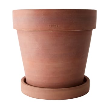 Ernst flower pot with saucer rustic terracotta - Ø28 cm - ERNST
