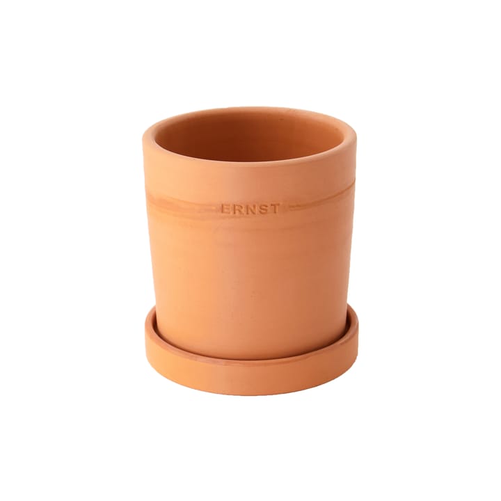 Ernst flower pot with saucer terracotta - Ø11 cm - ERNST