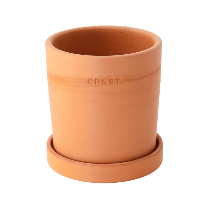 Ernst flower pot with saucer terracotta - Ø15 cm - ERNST