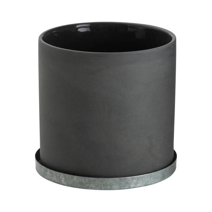 Ernst flower pot with zink saucer 12 cm from ERNST