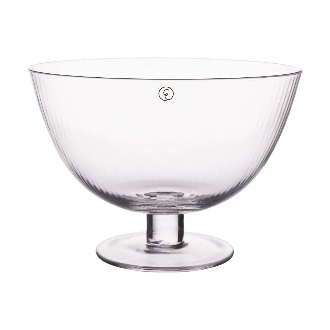 Ernst glass bowl with foot o16.5 cm | Scandinavian Design | Serving bowls | Transparent