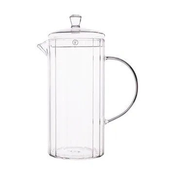 Ernst glass jug ribbed 1 L - Clear - ERNST
