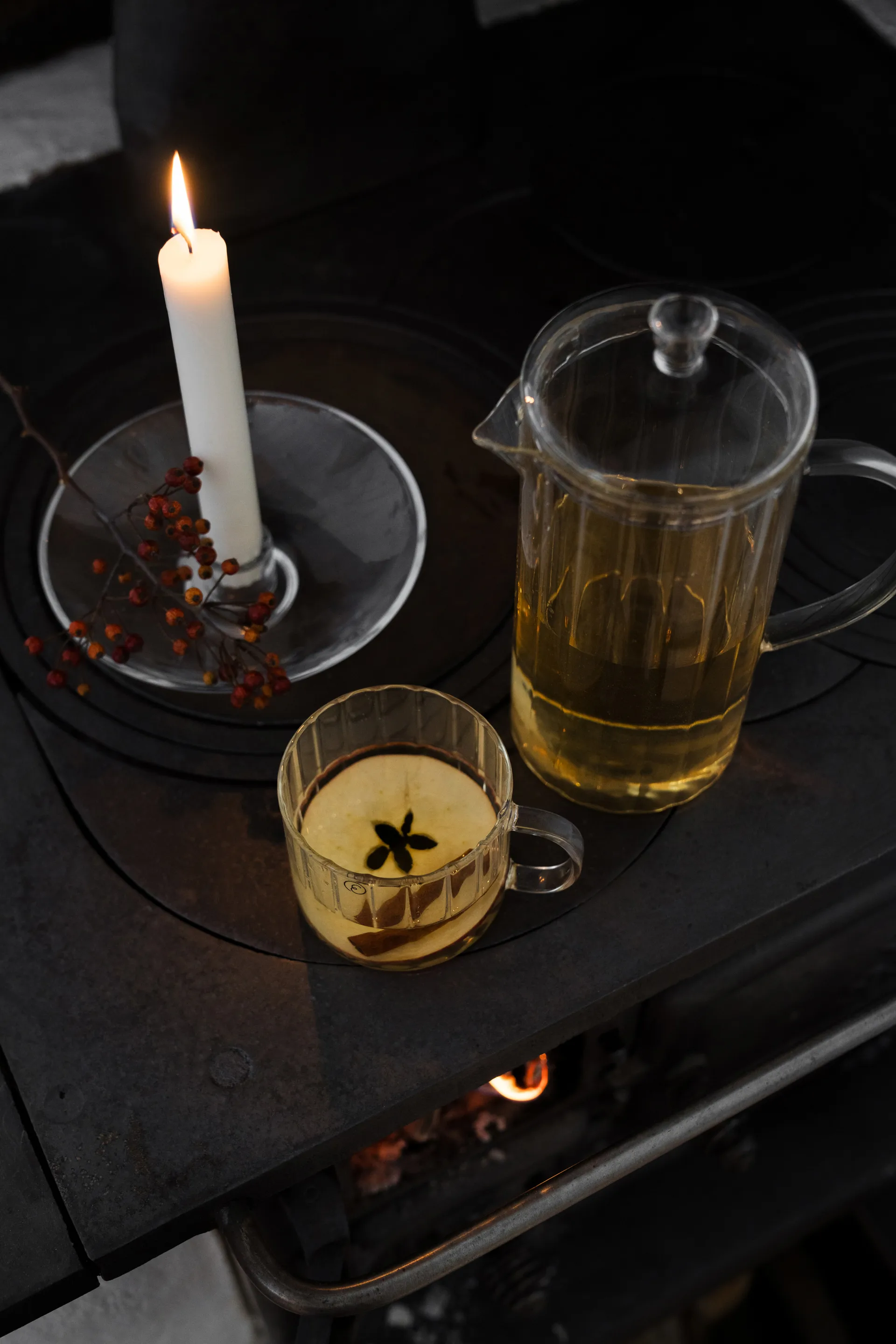 Ernst glass jug ribbed 1 L, Clear ERNST