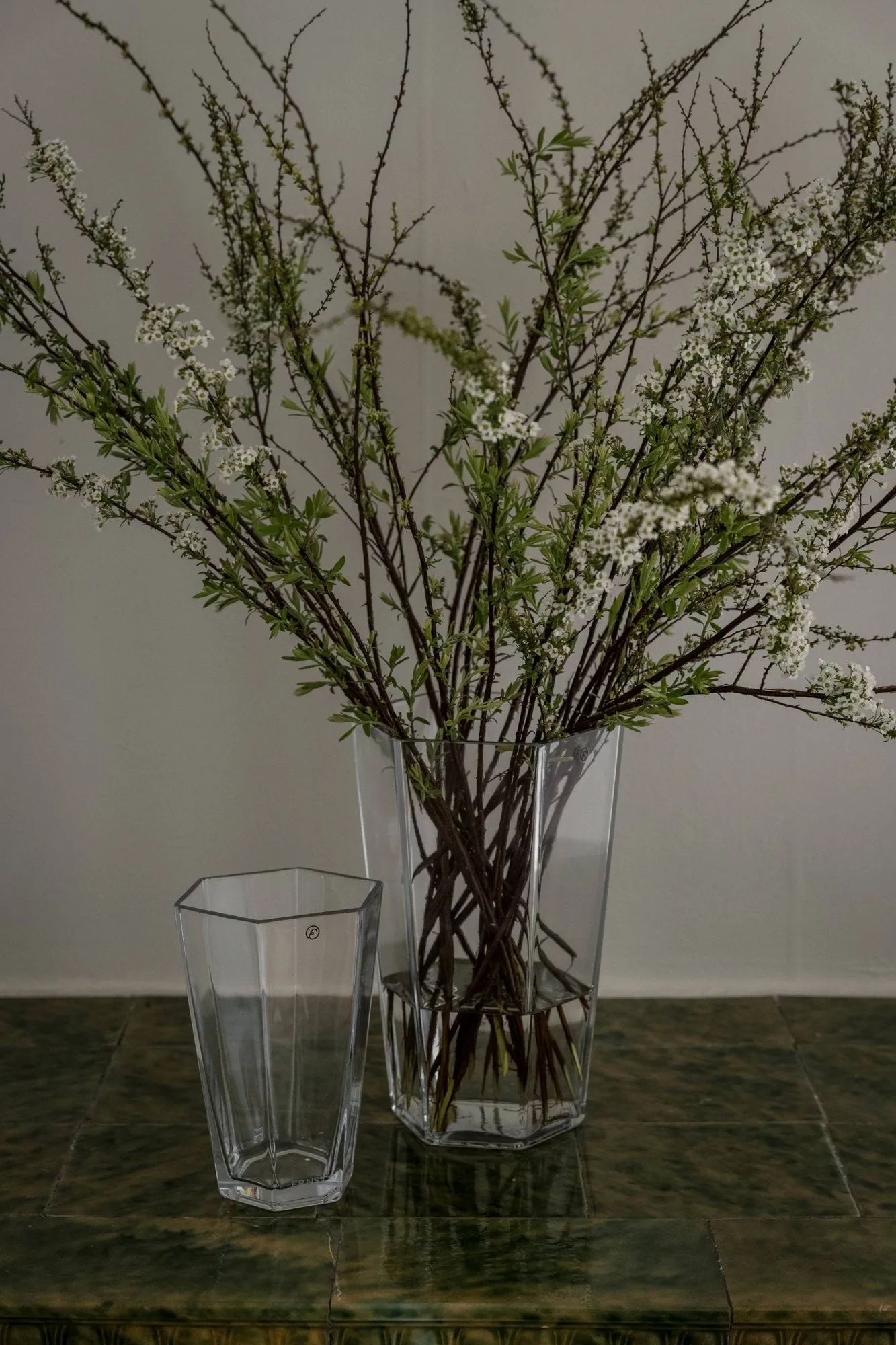 Ernst glass vase, 17x14.5x25 cm ERNST