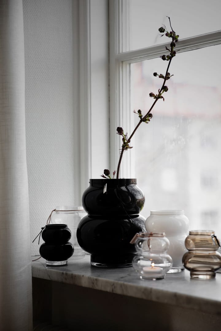 Ernst glass vase curve 10 cm - Black - ERNST