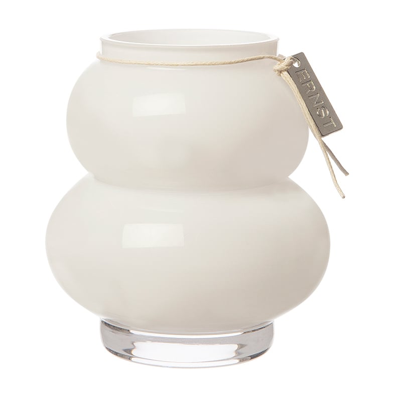 Ernst glass vase curve 10 cm White | Scandinavian Design | Vases | White