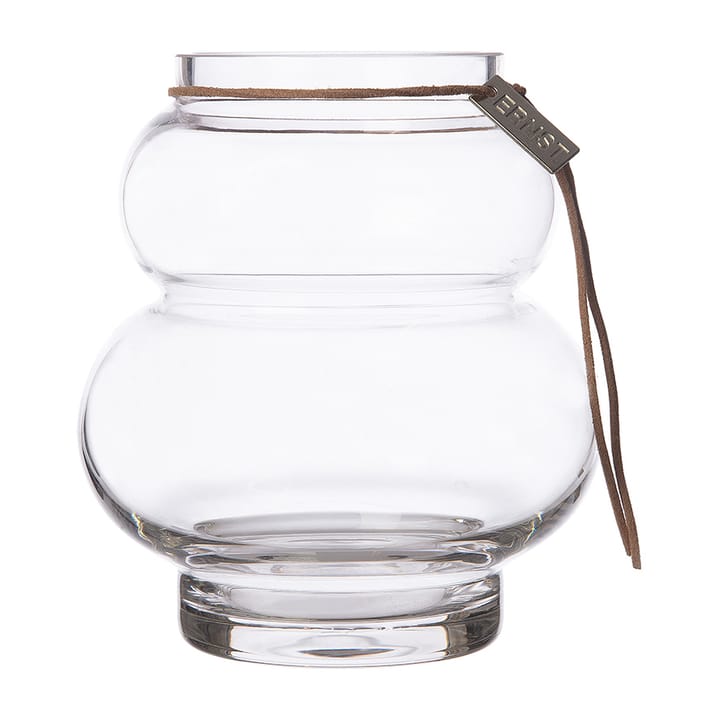 Ernst glass vase curved 14 cm - Clear - ERNST