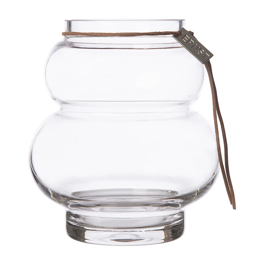 Ernst glass vase curved 14 cm, Clear ERNST
